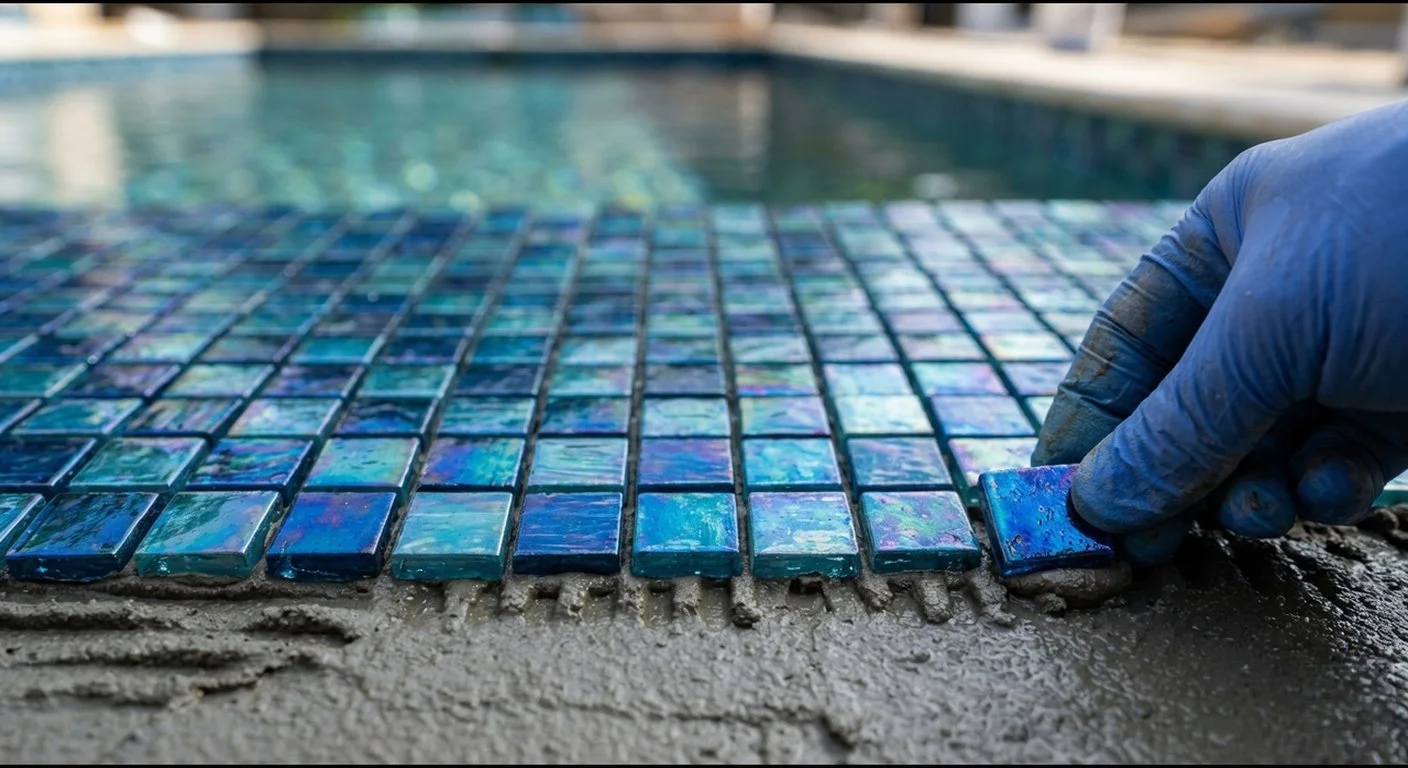 Pool mosaic tiling Delhi NCR
