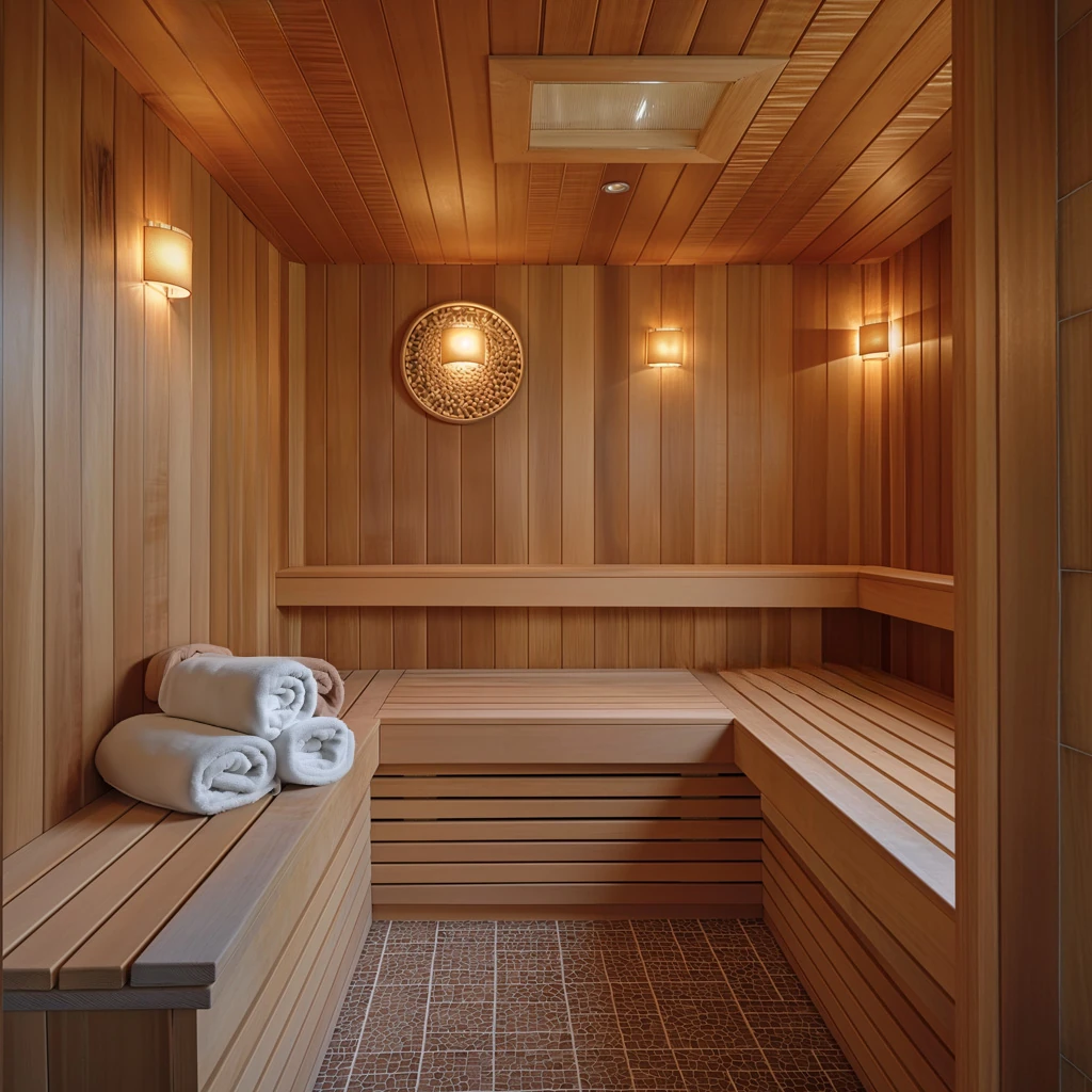 Sauna room installation for luxury home Delhi NCR
