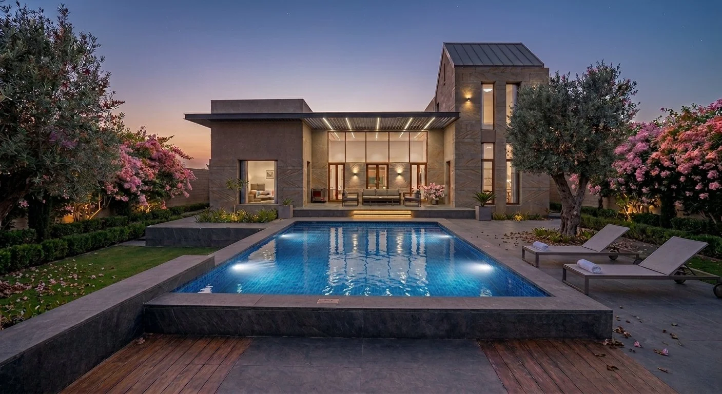 Rectangular residential swimming pool Delhi NCR