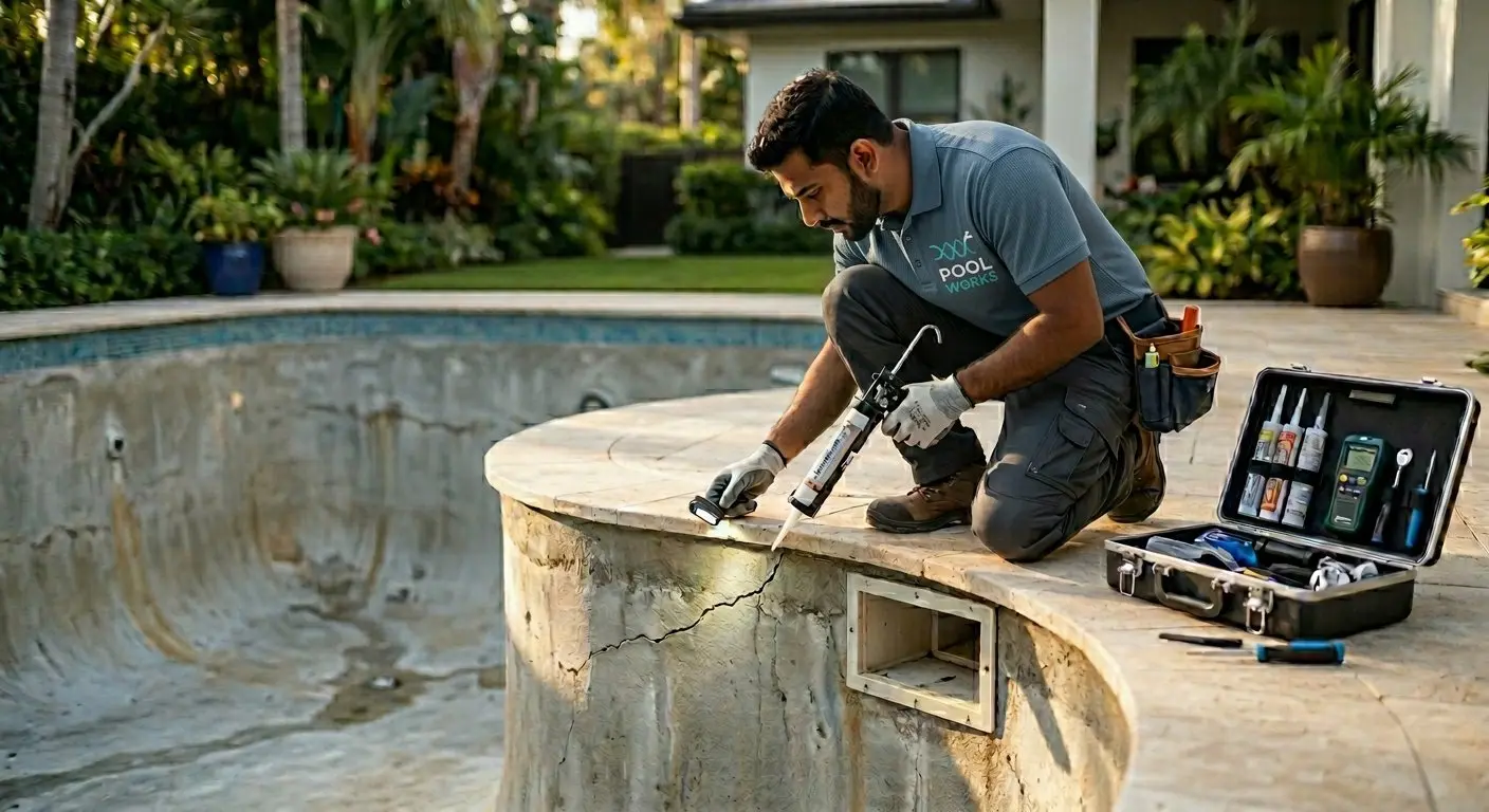 Swimming pool renovation, repair and tile replacement — Delhi NCR